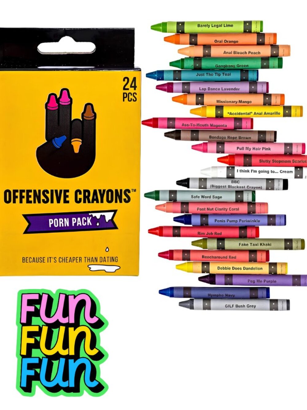 Sexy Color Named Crayons For Couples Gag Gift Fun Gifts Humor Funny Gifts Idea